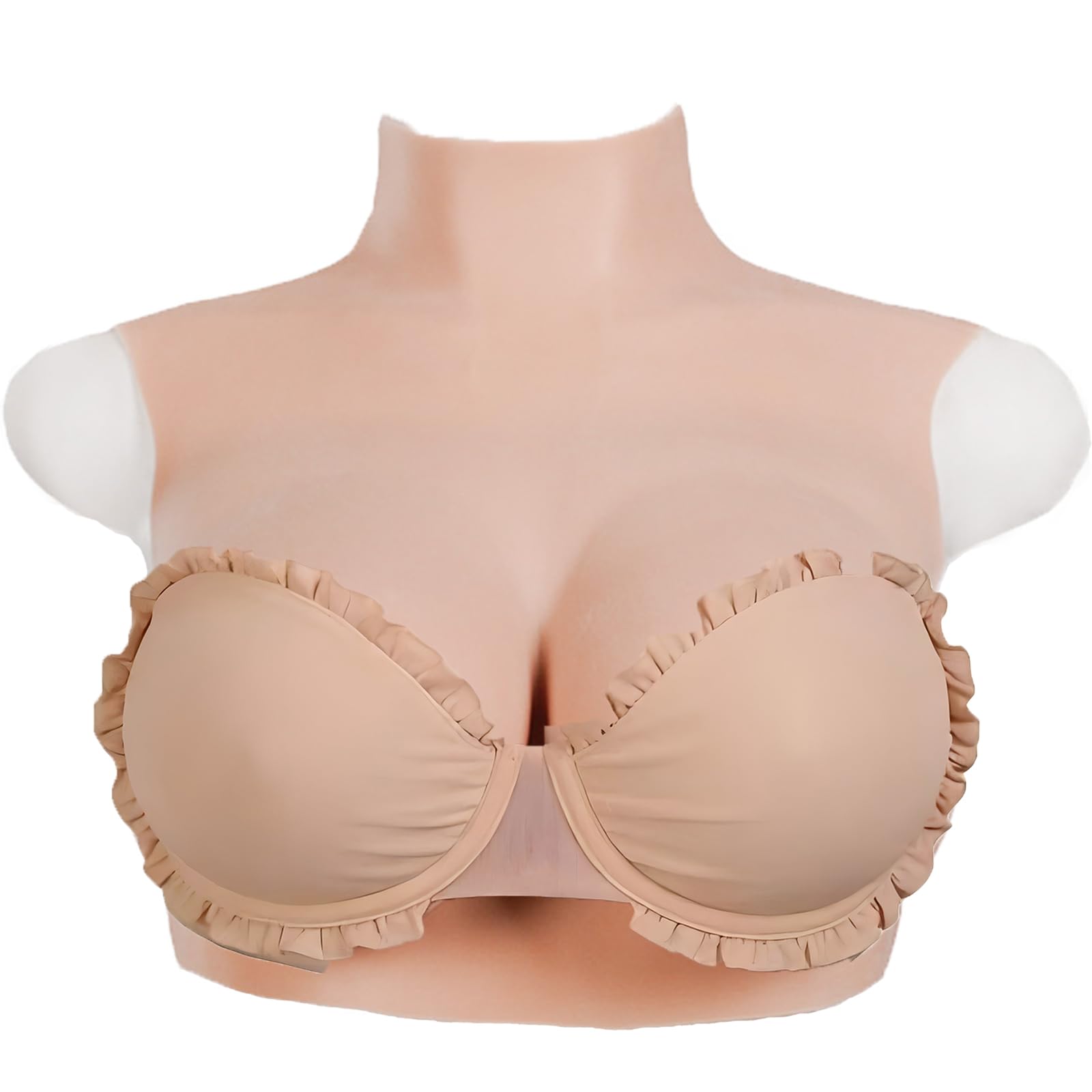 Photo 1 of KOIKOIKOI Silicone Breast Forms - Beige, E Cup