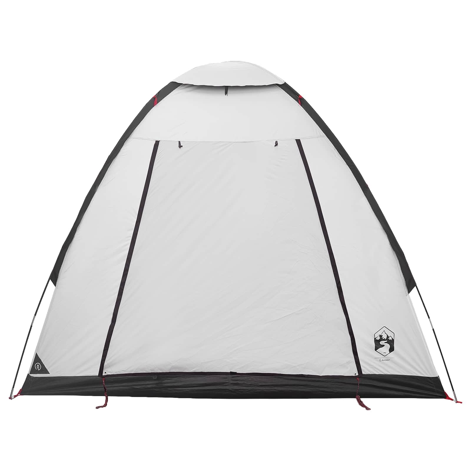 Tenda da campeggio per 2 persone, verde, poliestere e acciaio