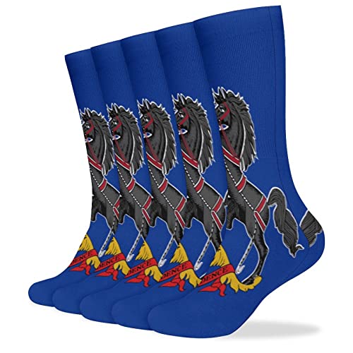 Pennsylvania State Flag Casual Socks Sweat-Wicking and Breathable Sports Socks for Men and Women (5 Pairs)