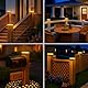 kolpop 2 Stück Solar Pfostenkappe, 4x4 Solar Pfostenkappen IP65 Wasserdichte Zaunpfosten Lampe Terrasse Garten Veranda Zaun Terrasse Holz/Vinylpfosten