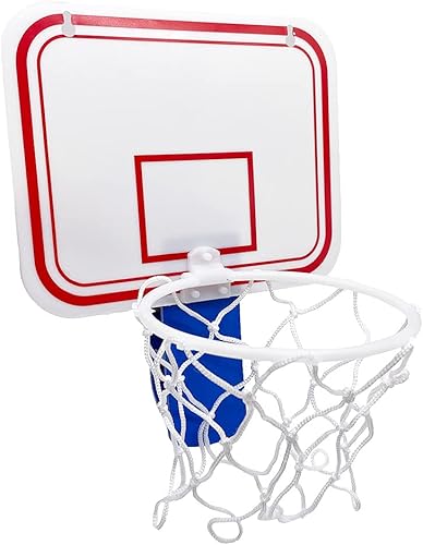 Miniatura 10 de TaktZeit Clip de aro de baloncesto de oficina para basura, juego de baloncesto, tablero de baloncesto pequeño para canasta de basura en el baño,