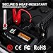 5000A Jump Starter Povasee A40 Car BatteryJump Starter, 12V Jump Box for Car Up to All Gas or 10L Diesel Engine Battery Jumper Starter Portable with 3