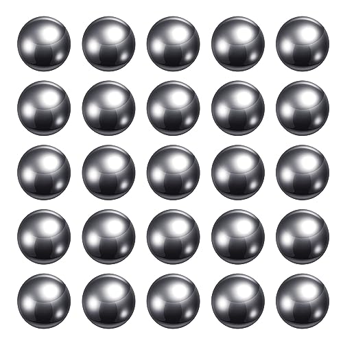Bolas de rodamiento de 12 mm de acero al carbono sourcing map en color plateado pack de 60 unidades