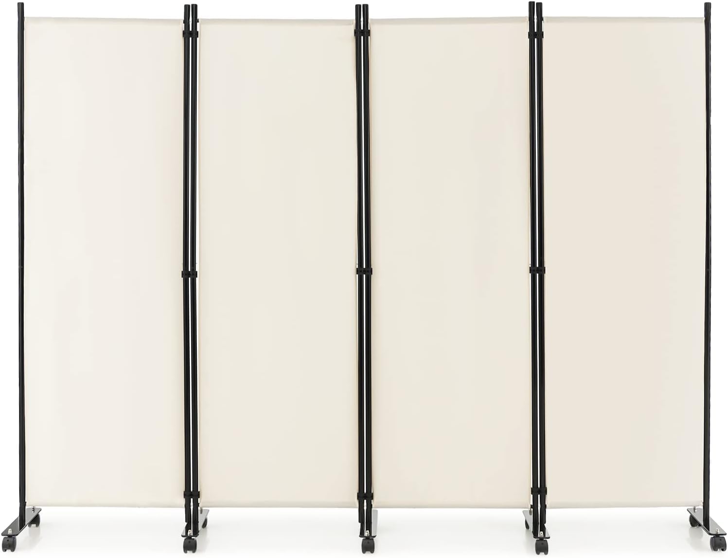 FANTASK 225 x 173 cm Paravent 4 Panneaux de séparation Pliable
