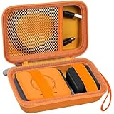 Travel Case for UCOMX for Nano/for Rtops/for Hicober/for Iseyyox 3 in 1 Wireless Charger, Foldable Magnetic Charging Station Storage Holder Bag for Fast Charge Pad Cable, Adapter, Orange-Box Only