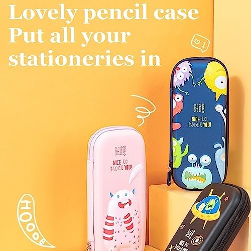 Image of 3D Cartoon EVA Stationery Box Multi-Compartment Pen Pencil case for School Students with Zipper -Best Birthday Gift for Girls Boys & Kids(Frosen EVA Pouch)