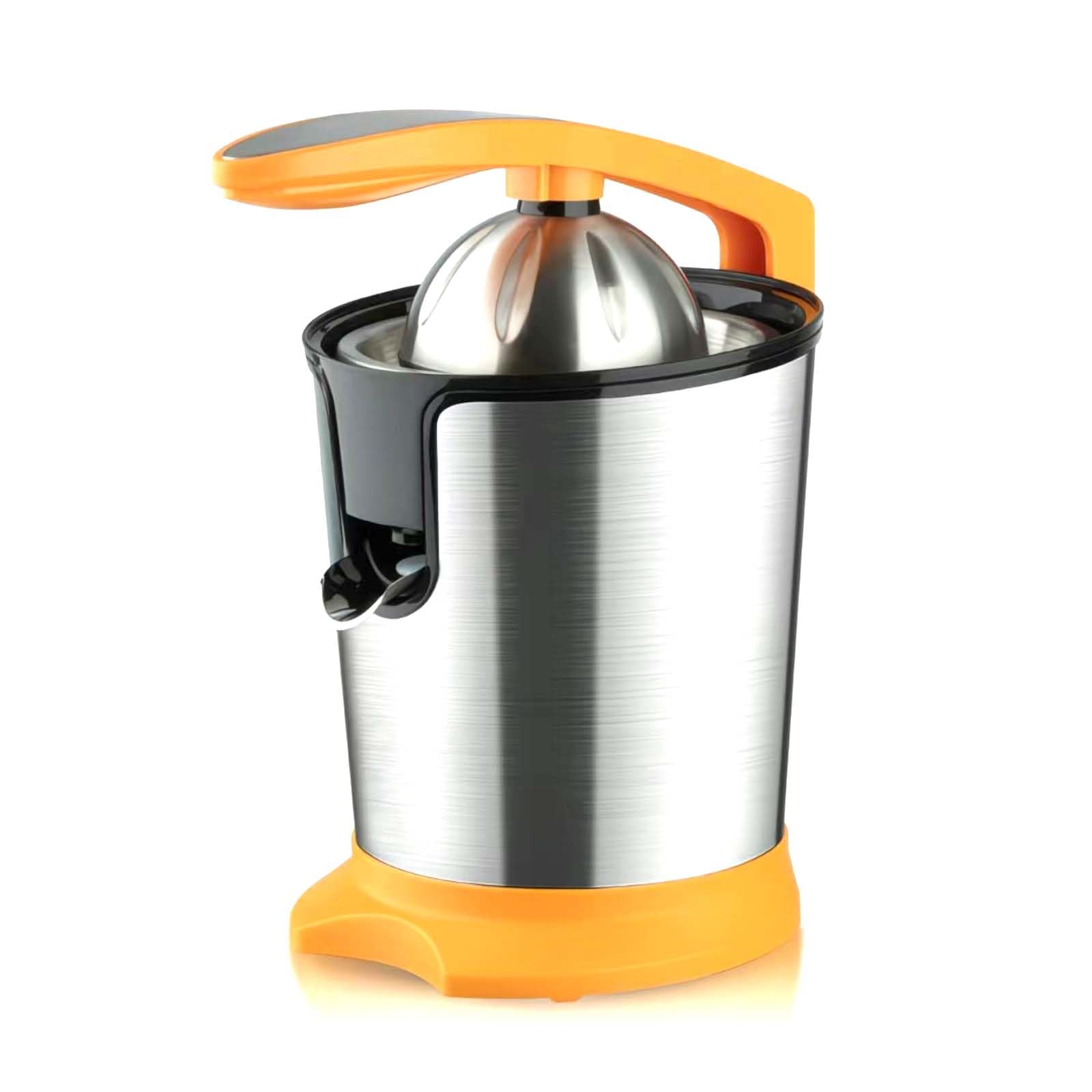 Electric Citrus Juicer Stainless Steel Juicer Squeezer Quiet Electric Juicer with Humanized Handle and Stable Base Detachable Design for Citrus Fruits (Color Orange)