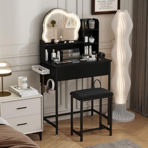 YU YUSING Tocador de Maquillaje con Espejo