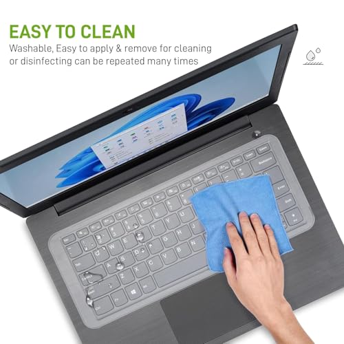 Image of Gizga Essentials Universal 14.1 Inch Laptop Keyboard Protector Skin| Transparent Silicone Laptop Keyboard Cover|Flexible Spill-Resistant Dustproof Keyguard for HP Dell Lenovo Acer ASUS Toshiba