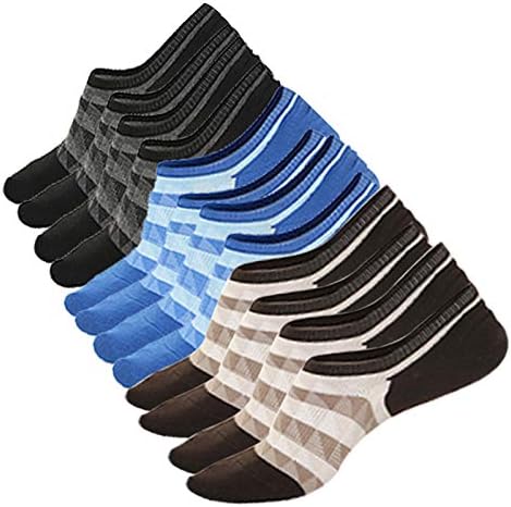 Mens Athletic No Show Socks 6 Pack Womens Low Cut Invisible Socks for Casual Running Sports