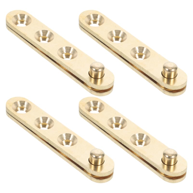 Hemobllo Charnière Pivot Invisible En Cuivre Doré Lot De 8 Pour Porte Meuble Rotation Stable Et Design Caché Pour Usage Domestique Et Commercial