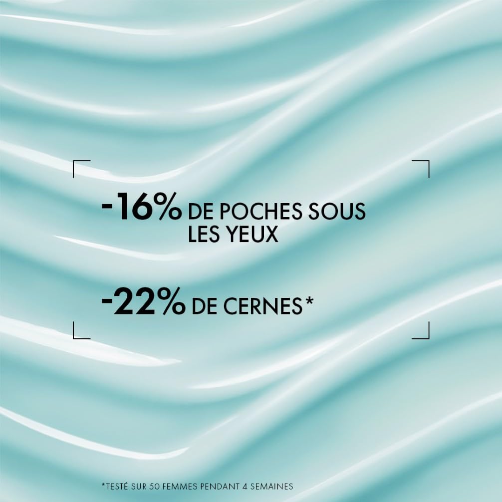 Biotherm, Aquasource Total Eye Revitalizer, Gel Yeux Effet Froid, Hydratation & Éclat, Enrichi en Caféine & Vitamine C, Tous Types de Peau, 15 ml
