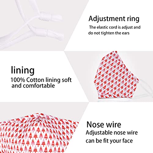 Cotton Face Mask Reusable Christmas Holiday Gift For Women Washable Breathable Designer Cloth Fabric Madks,Adult Earloop Mouth Nose Cover ,Cubre Bocas Tapa Para Mascarillas La Con Diseño De Tela #TOP3