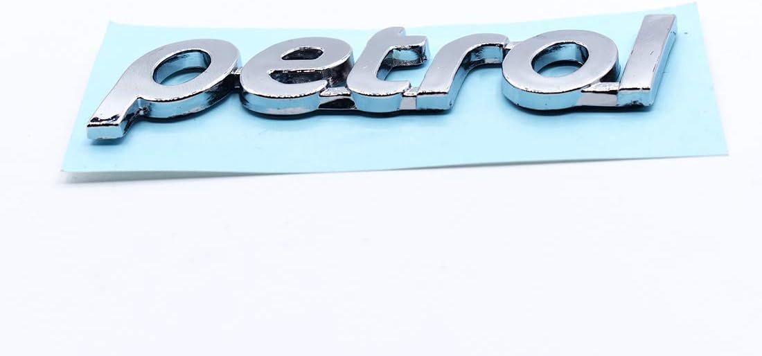 Speedwav 3D Petrol Chrome Plated Emblem Logo Decal for All Cars Fuellogos3