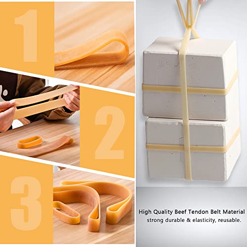 Plaster Mold Rubber Band for Potters Ceramic Home Crafters - Heavy Duty Fasteners, 10 Pcs (11.8"L), Yellow - Image 4