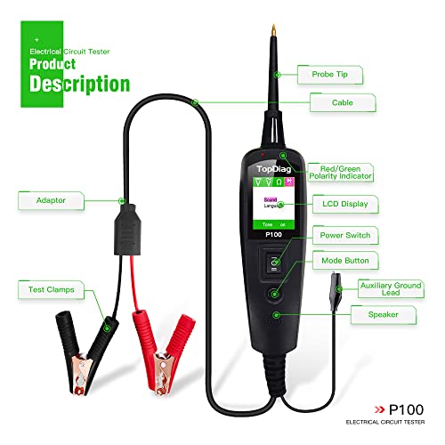 Herramienta de diagnóstico para activar componentes y localizar fallos en 12V 5