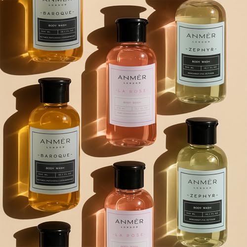 Image of La Rose Luxury Body Wash, Rose Raspberry Pink Pepper, 300ml | For Men & Women, Moisturizing with Natural Oils, Glycerin, Sea Buckthorn & Macadamia Oil, Hydrating & Deep Cleansing