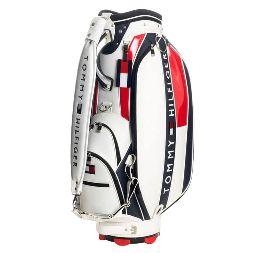 トミー ヒルフィガー キャディバッグ　THMG7SC1 9型トリコロール Amazon | TOMMY HILFIGER トミーヒルフィガーTHE FACE CB キャディ