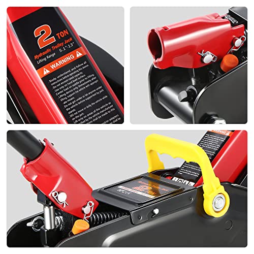 Dna Motoring TOOLS-00280 Low Profile Hydraulic Trolley Service/Floor Jack Combo thumb #5