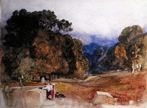 Tableau moderne Personnages dans un parc par Sell Cotman - Décoration murale 60x90cm
