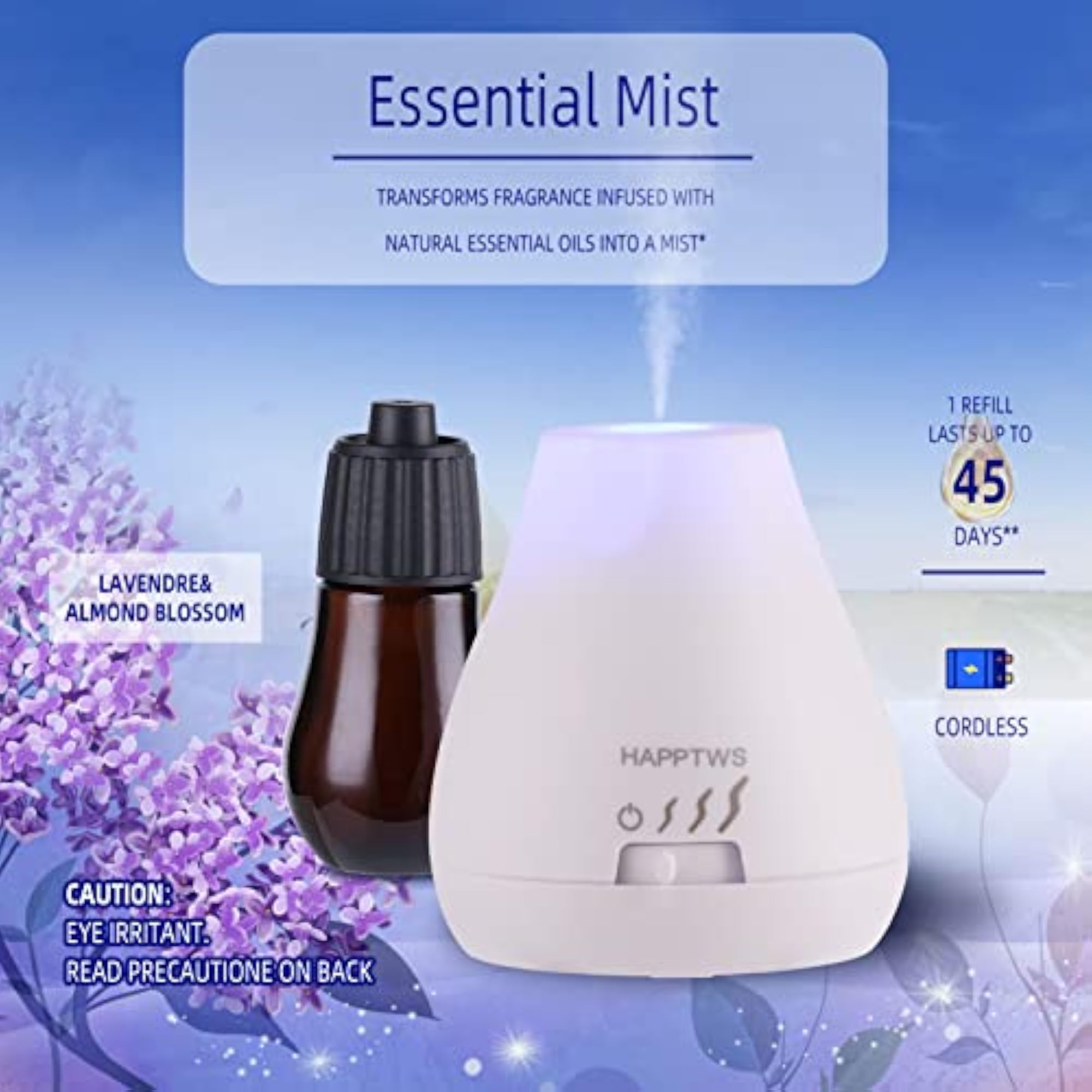 Waterless Essential Diffuser with Timer Settings