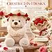 Imagen de ANINGBOYZTZY Oso de Peluche con Rosa y Sombrero