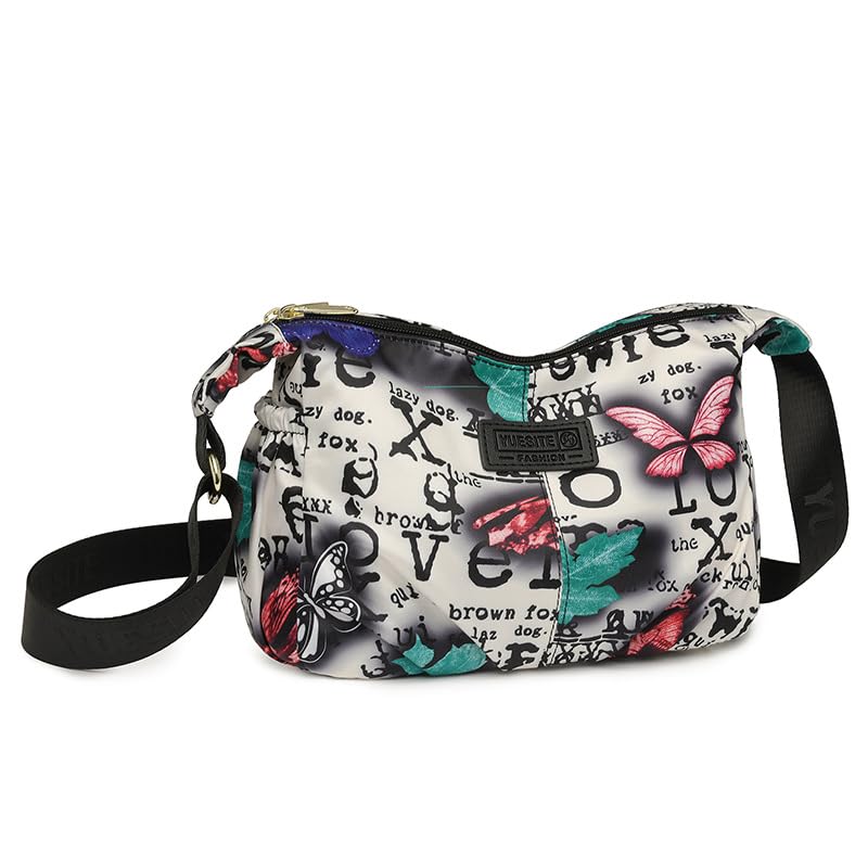 Simcat Crossbody Bag for Women, Printed Pattern Shoulder Bags, Large Capacity Multiple Pockets Ladies Crossbody Purses