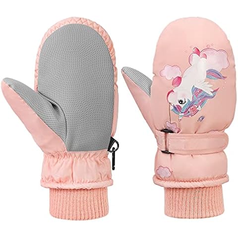 MoKo Kinder Skihandschuhe, Winter Fäustlinge Handschuhe Winddicht Wasserdicht Sport Handschuhe Cover