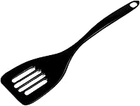 Vista 1 de Chef Craft Basic - Espátula ranurada de melamina, 11.25 pulgadas, color negro