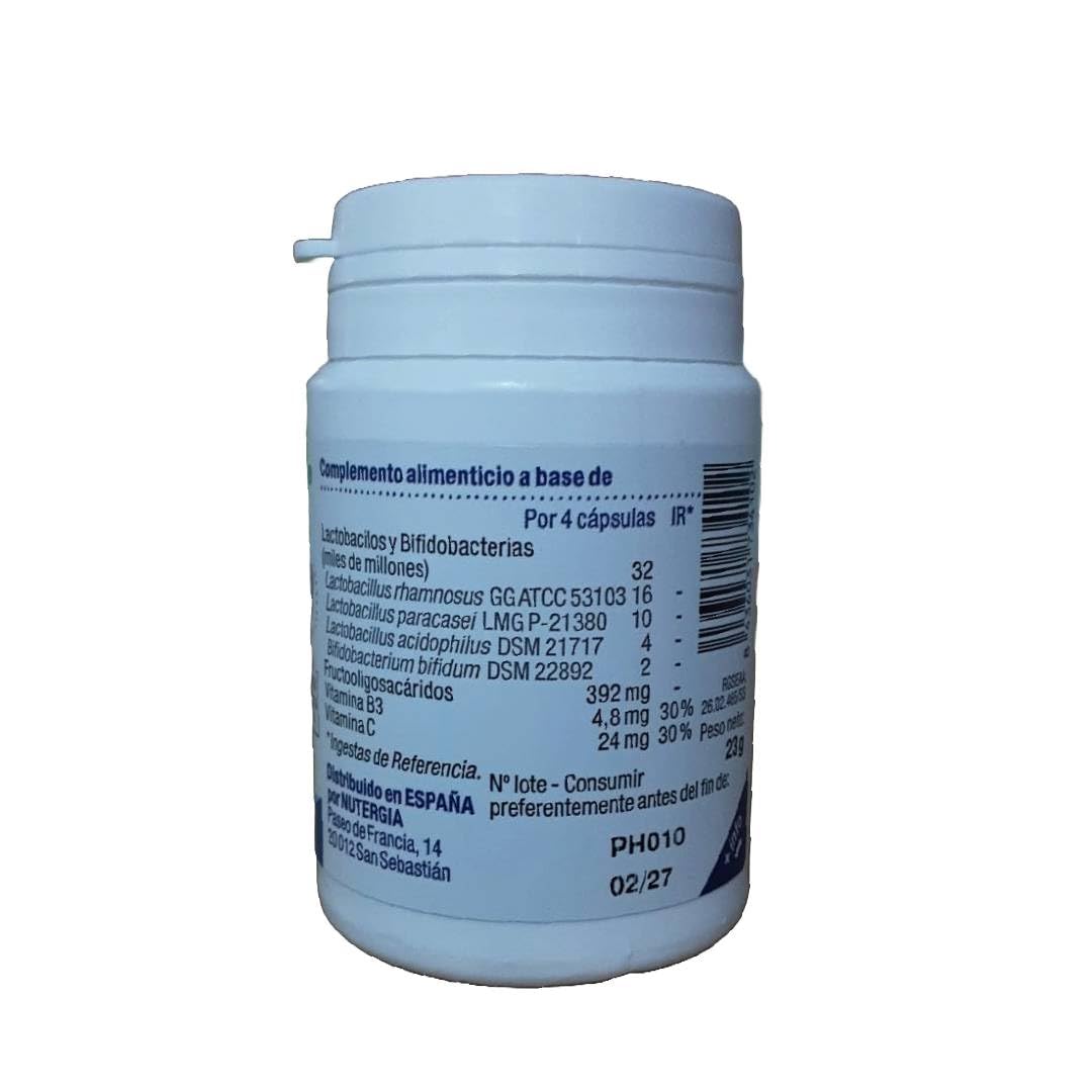 Nutergia Pack 2x ErgyPhilus Plus 60 Cápsulas | Probióticos con Lactobacillus y Bifidobacterium | Equilibrio de la Flora Intestinal | Sin Gluten ni Lactosa | 120 Cápsulas Totales