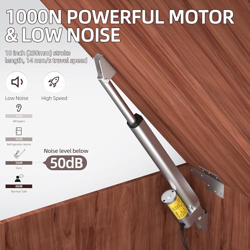 RVMARINEPAT Actuator 12V, High Speed Electric Actuator 14 mm/s Waterproof Linear Actuator 12V 10 Inch Stroke 1000N/220lbs for Recliner TV Lift with Switch by RVMARINEPAT - Used condition - Image 3