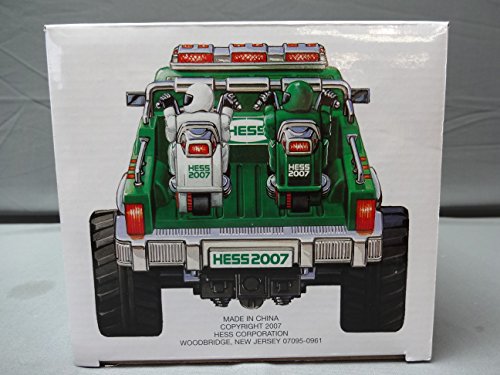 Hess C-46 2007 Monster Truck With 2 Motorcycles, Green And White #TOP1