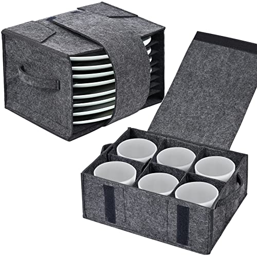 PHATRIP 1 Caravan Plate Holders Felt with 1 Cup Holder Motorhome...