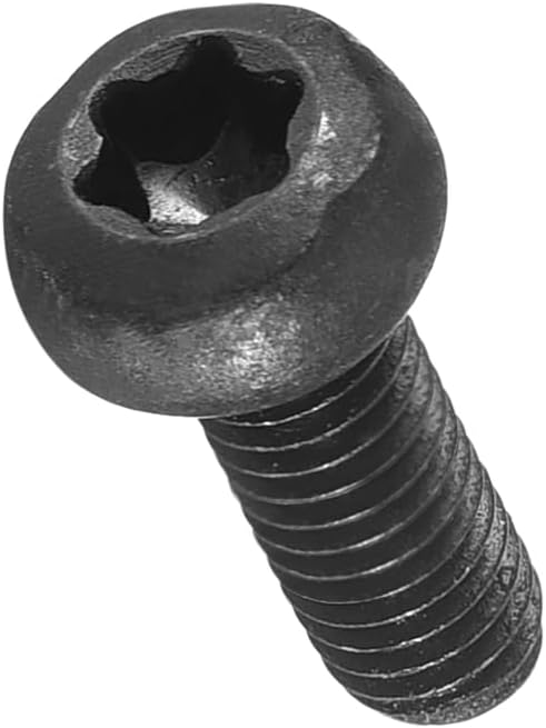 Pan Head Torx Security Screws Bolts (M3-0.5x8mm) 100Pcs, Button Torx Head Machine Screws Carbon steel - for Furniture Woodworking Project, Black