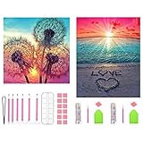 ‼ 【Achtung】 Öffnen Sie einfach die Leinwand und drücken Sie sie einige Zeit mit einem schweren Gegenstand an, wenn sie beim Empfang Falten aufweist. Das Muster selbst hat einen klebrigen Hintergrund und die Schutzfolie hält das Bild klebrig. Bitte reißen Sie die Schutzfolie nicht ab, bevor Sie sie vollständig ausgefüllt haben.