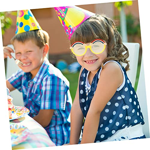 Beaupretty 2pairs Lightweight Boys and Girls Sunglasses Round Frame Adorable Rainbow Pattern Fun Stylish for Boys Girls4