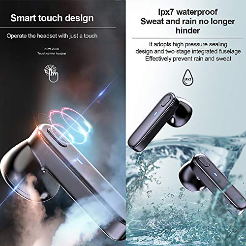 GUANGE R20 HIFI Fone De Ouvido Bluetooth 5.0 Inteligente Controle Toque, Bluetooth Fones De Ouvido C