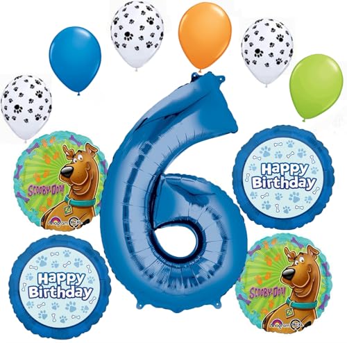 Ballons Scooby-Doo 6 ans Anagram pour décoration de fête d'anniversaire