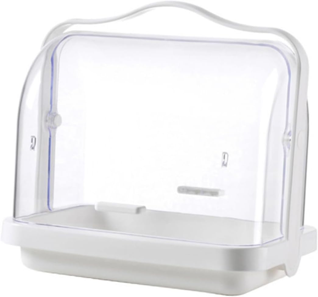 Handheld Baby Bottle Storage Box with Lid, PP Detachable White Organizer
