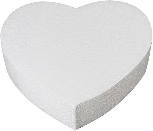 Abaodam Pastel de espuma en forma de corazón para decoración y exhibición de boda cumpleaños aniversarios día de San Valentín