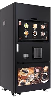 Commercial Coffee Vending Machine, Automatic Vending Equipment with Digital Touch Screen, Multi-Payment Options,for Hot, Cold Beverages in Gyms