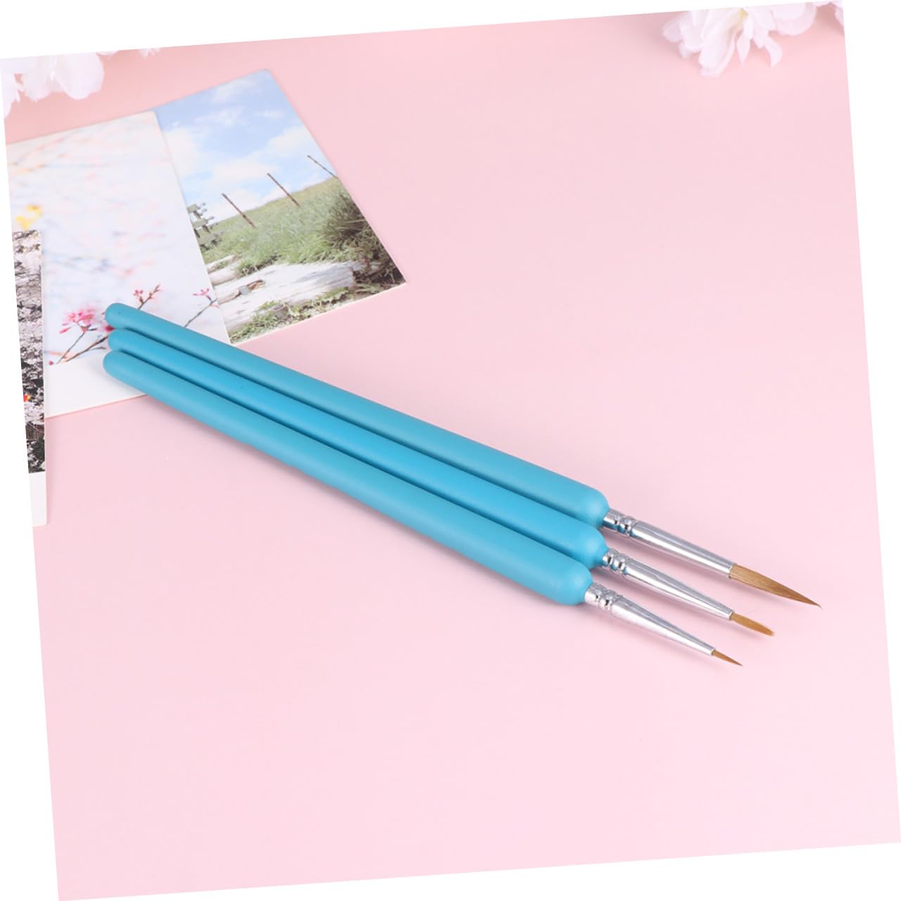 STOBOK Lot De 3 Pinceaux À Pointe Fine pour Peinture Et Dessin pour Débutants Et Professionnels Sky - 9 Pièces X 3