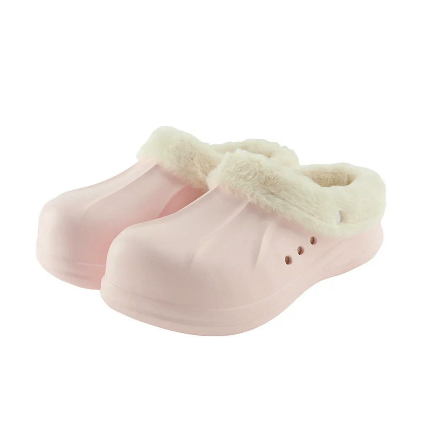 Pantofole Invernali Donna Uomo Scarpe da Casa Solette Rimovibili Antiscivolo Stivaletti Caldi per Interni Ed Esterni-paglia-36-37
