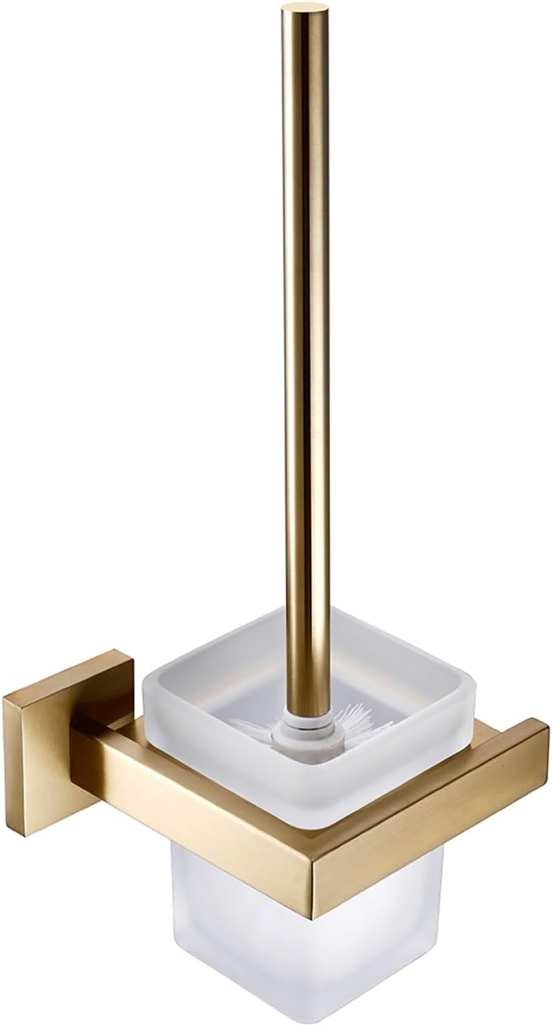 RAHBI Brushed Gold Bathroom Accessories Set Toilet Brush Holder Toilet Paper Holder Towel Bar Rail Rack Hanger Hook Soap Dish Hardware Leisurely (Color : Robe Hook)