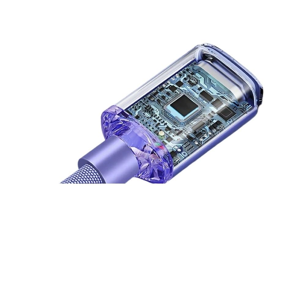 Cable USB A a tipo C de 120 W 6 A para cables móviles rápidos tipo C de datos rápidos (verde, 1,5 m)