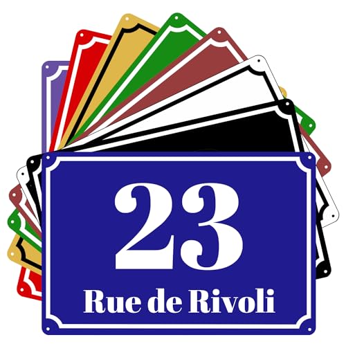 JoyJot Grande Plaque De Numéro De Rue Personnalisée Aluminium Décorative Imprimer 400x300mm 300x200mm