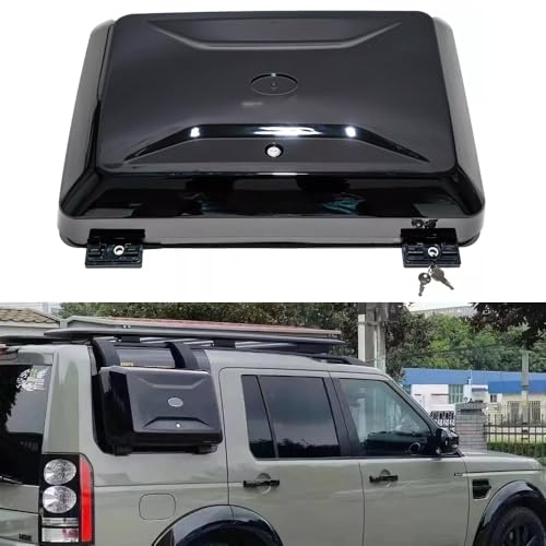 Glossy Black Exterior Mounted Gear Carrier Fits for Land Rover Defender 110 90 130 2020 2021 2022 2023 2024 Side Toolbox Storage Box with Lock
