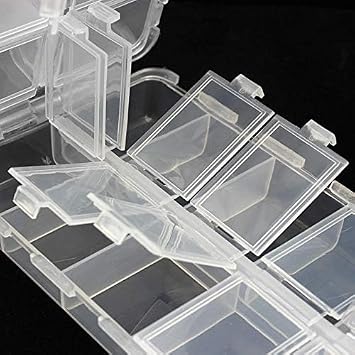 Premium 20 Compartments Tackle Boxes, Tackle Utility Boxes, Plastic Box Storage Organizer Box Adjustable, Fishing Tackle Storage Box Organizer