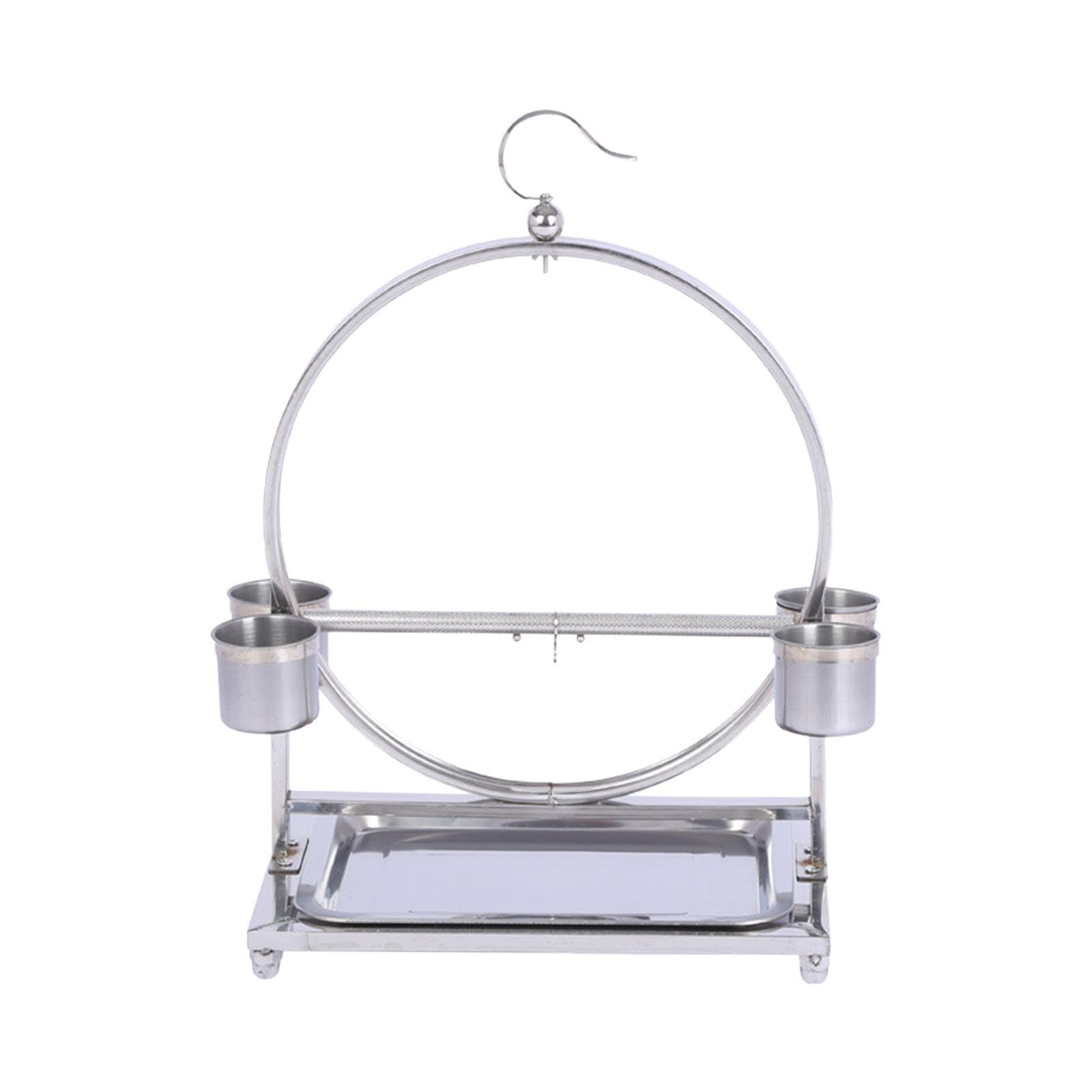 Juguetes versátiles para pájaros con Soporte de y Percha de Acero Inoxidable para entretener a los pájaros en Divertidas sesiones de Juego. Soporte