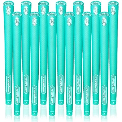 Lehui Golf Grips, Standard/Midsize, Golf Grips Set of 13(Free 13 Tapes), Anti-Slip Rubber Golf Club Grips, 4Colors Optional (Light Green, Midsize) Cover